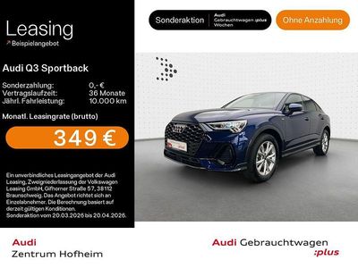 Gebraucht Audi Q3 Sportback S-Line 150 PS (110 kW) 2025 Navarrablau metallic SUV
