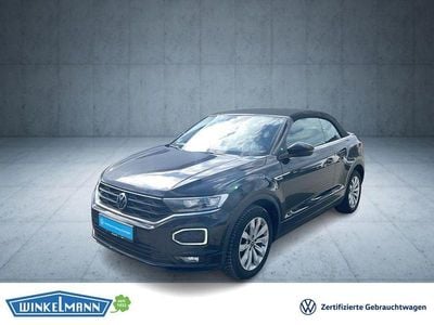 Gebraucht VW T-Roc Cabriolet R-line 150 PS (110 kW) 2021 Schwarz Cabrio