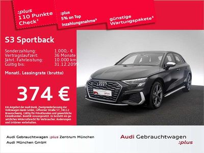 Mythosschwarz metallic Gebraucht 2024 Audi S3 Basis Limousine | 35.793 € (Superpreis)