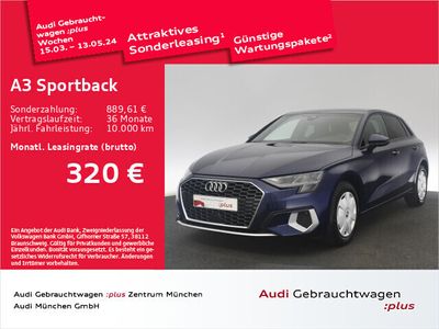 gebraucht Audi A3 Sportback 30 TDI S tronic advanced Virtual+/SitzHzg/Privacy/PDC