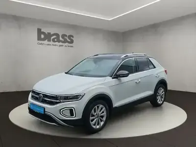 Gebraucht VW T-Roc Style 150 PS (110 kW) 2022 Pure white / deep black perleffekt SUV