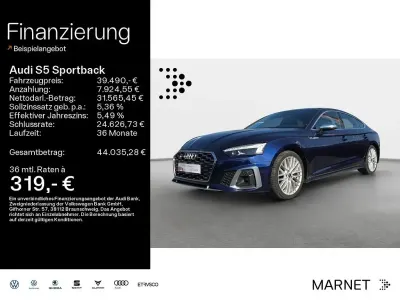 Gebraucht Audi S5 Sportback Ambiente 341 PS (250 kW) 2022 Navarrablau metallic Kleinwagen