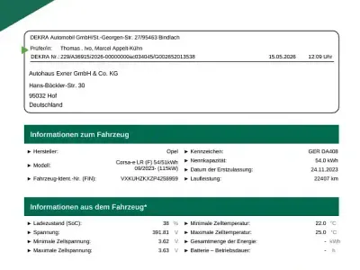 Gebraucht Opel Corsa-e Edition 100 kW (136 PS) 2023 Perla nera Kleinwagen