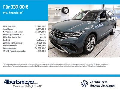 Gebraucht VW Tiguan Allspace Elegance 245 PS (180 kW) 2021 Blau SUV