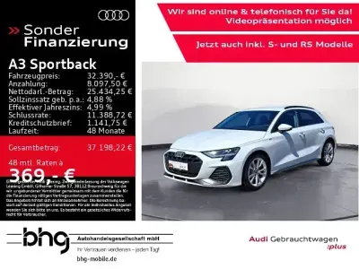Gebraucht Audi A3 S-Line 150 PS (110 kW) 2025 Gletscherweiß metallic Limousine