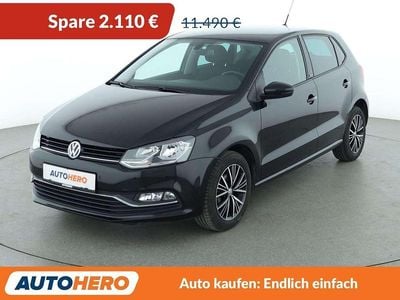 Gebraucht VW Polo Allstar 75 PS (55 kW) 2017 Schwarz Limousine