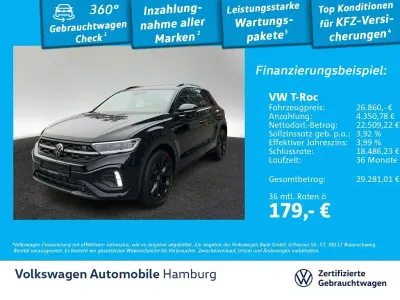 Second-hand VW T-Roc R-line 150 CP (110 kW) 2023 Negru SUV