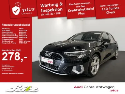 Gebraucht Audi A3 Advanced Plus 150 PS (110 kW) 2023 Schwarz Limousine