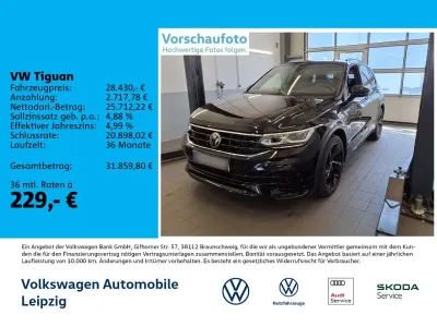 Gebraucht VW Tiguan R-line 150 PS (110 kW) 2021 Schwarz SUV