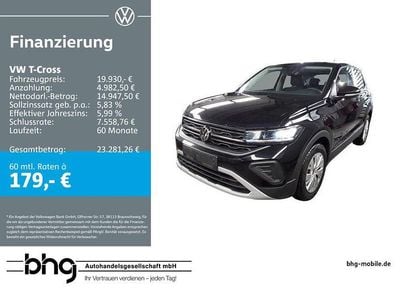 Gebraucht VW T-Cross 95 PS (69 kW) 2025 Schwarz SUV