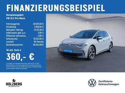 Gebraucht VW ID.3 Pro 150 kW (204 PS) 2024 Grau Kleinwagen