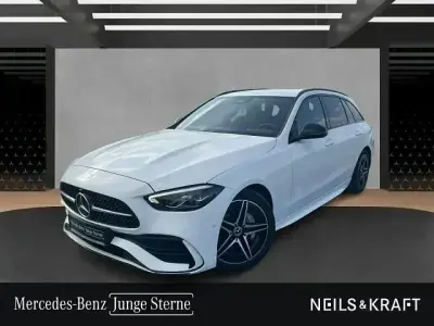 Brugt Mercedes C180 AMG 170 HK (125 kW) 2022 Hvid Stationcar