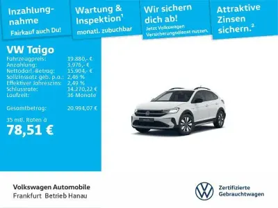 Gebraucht VW Taigo Goal 95 PS (69 kW) 2025 Weiß SUV