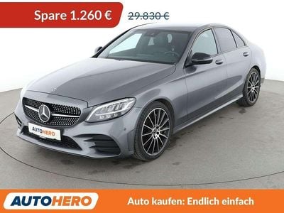 Grau Gebraucht 2019 Mercedes C300 AMG line Limousine | 28.570 € (Fairer Preis)