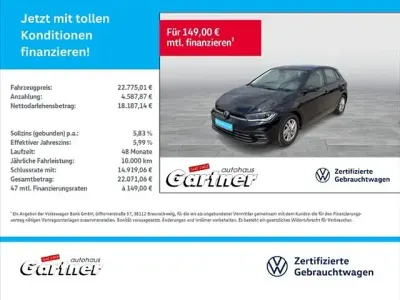 Gebraucht VW Polo Style 110 PS (80 kW) 2024 Schwarz (deep black perleffekt) Kleinwagen