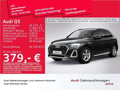 Gebraucht Audi Q5 S-Line 299 PS (219 kW) 2023 Mythosschwarz metallic SUV