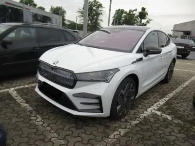 Gebraucht Skoda Enyaq iV RS 219 kW (299 PS) 2023 Moonweiss metallic SUV