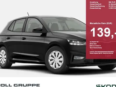 New Skoda Fabia Monte Carlo 150 HP (110 kW) 2025 Black Hatchback