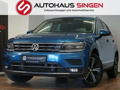 Gebraucht VW Tiguan Highline 190 PS (139 kW) 2019 Caribbean blue (metallic) SUV