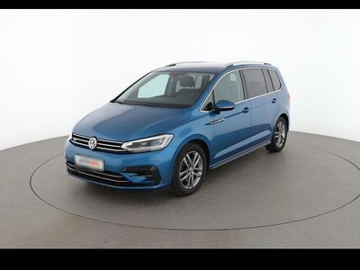 Second-hand VW Touran R-line 150 CP (110 kW) 2018 Albastru Monovolum