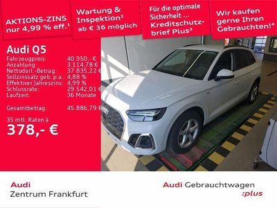 Gebraucht Audi Q5 Basis 204 PS (150 kW) 2024 Gletscherweiß metallic SUV