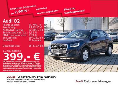 Gebraucht Audi Q2 Comfort 116 PS (85 kW) 2023 Navarrablau metallic SUV