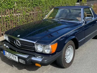 Gebraucht Mercedes SL450 218 PS (160 kW) 1979 Blau Cabrio