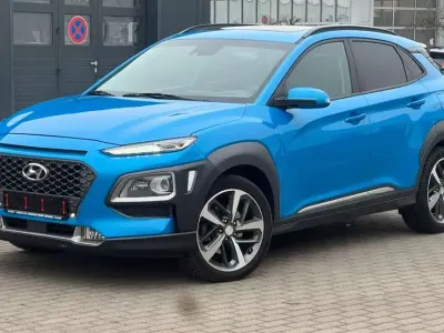 Gebraucht Hyundai Kona Premium 136 PS (100 kW) 2019 Blau SUV