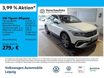Gebraucht VW Tiguan Allspace Elegance 190 PS (139 kW) 2022 Weiß SUV