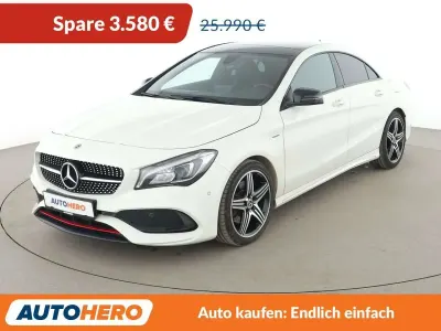 Gebraucht Mercedes CLA250 AMG line 218 PS (160 kW) 2017 Calcitweiss zirrusweiss Coupé