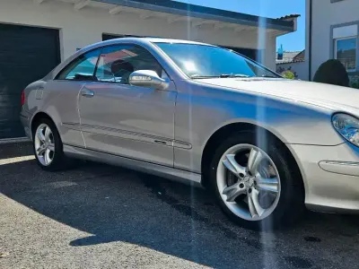 Brugt Mercedes CLK500 Avantgarde 309 HK (227 kW) 2002 Sølv Coupe