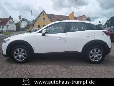 Gebraucht Mazda CX-3 Prime-Line 121 PS (88 kW) 2018 Purweiß SUV