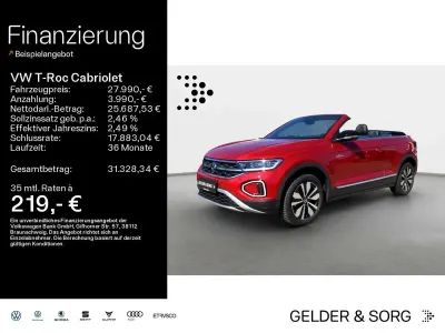 Gebraucht VW T-Roc Cabriolet Goal 116 PS (85 kW) 2025 Kings red metallic Cabrio