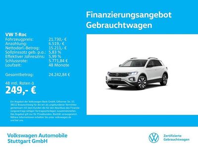Gebraucht VW T-Roc Life 116 PS (85 kW) 2025 Pure white SUV