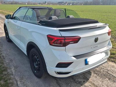 Gebraucht VW T-Roc Cabriolet R-line 150 PS (110 kW) 2020 Weiß Cabrio
