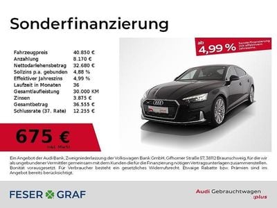 Mythosschwarz metallic Gebraucht 2023 Audi A5 Sportback Advanced Plus Kleinwagen | 40.850 € (Teuer)