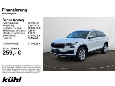 Gebraucht Skoda Kodiaq Style 150 PS (110 kW) 2021 Moonweiss metallic SUV