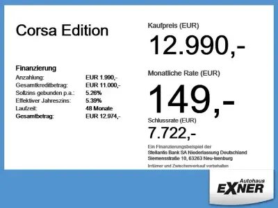 Gebraucht Opel Corsa Edition 101 PS (74 kW) 2023 Blau Kleinwagen