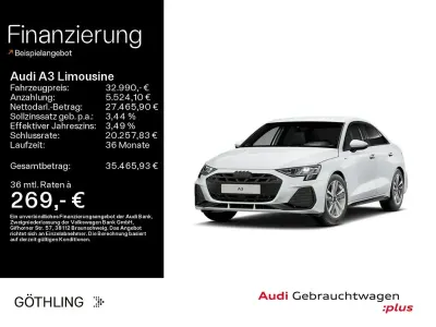 Gebraucht Audi A3 S-Line 150 PS (110 kW) 2025 Gletscherweiß metallic Limousine