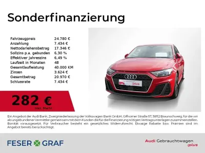 Gebraucht Audi A1 Sportback S-Line 116 PS (85 kW) 2025 Progressivrot metallic Kleinwagen