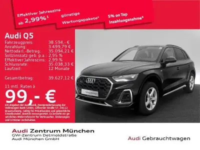 Gebraucht Audi Q5 S-Line 204 PS (150 kW) 2024 Mythosschwarz metallic SUV