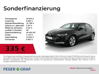 Gebraucht Audi A3 Advanced Plus 150 PS (110 kW) 2025 Mythosschwarz metallic Limousine