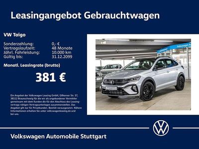 Gebraucht VW Taigo R-line 150 PS (110 kW) 2025 Reflexsilber metallic/schwarz SUV