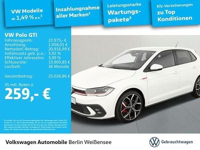 Pure white Gebraucht 2022 VW Polo GTI Limousine | 22.975 € (Fairer Preis)