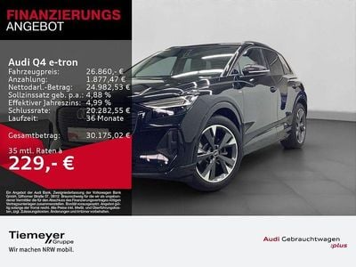 Schwarz Gebraucht 2022 Audi Q4 e-tron S-Line SUV | 26.860 € (Fairer Preis)