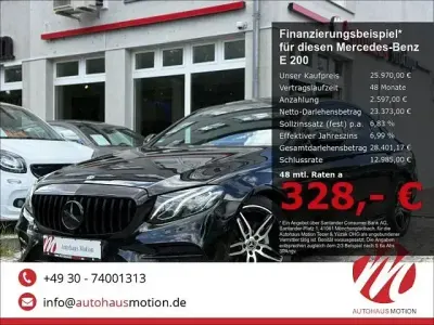 Gebraucht Mercedes E200 Style 160 PS (117 kW) 2019 Ung. schwarz  unilack Limousine