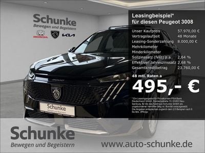 Neu Peugeot e-3008 239 kW (325 PS) 2025 Schwarz SUV