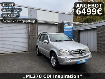 Brugt Mercedes ML270 163 HK (119 kW) 2004 Sølv SUV