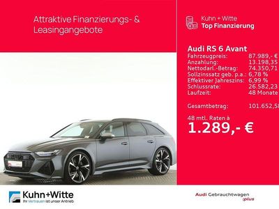 Gebraucht Audi RS6 Ambiente 600 PS (441 kW) 2022 Daytonagrau perleffekt Kombi