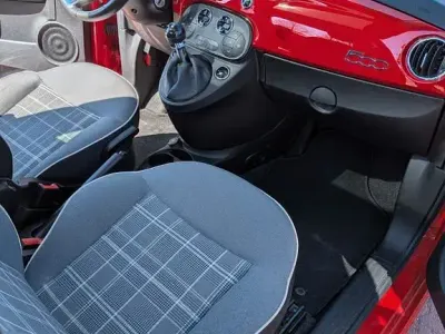 Brugt Fiat 500 Lounge 69 HK (50 kW) 2019 Rød Hatchback